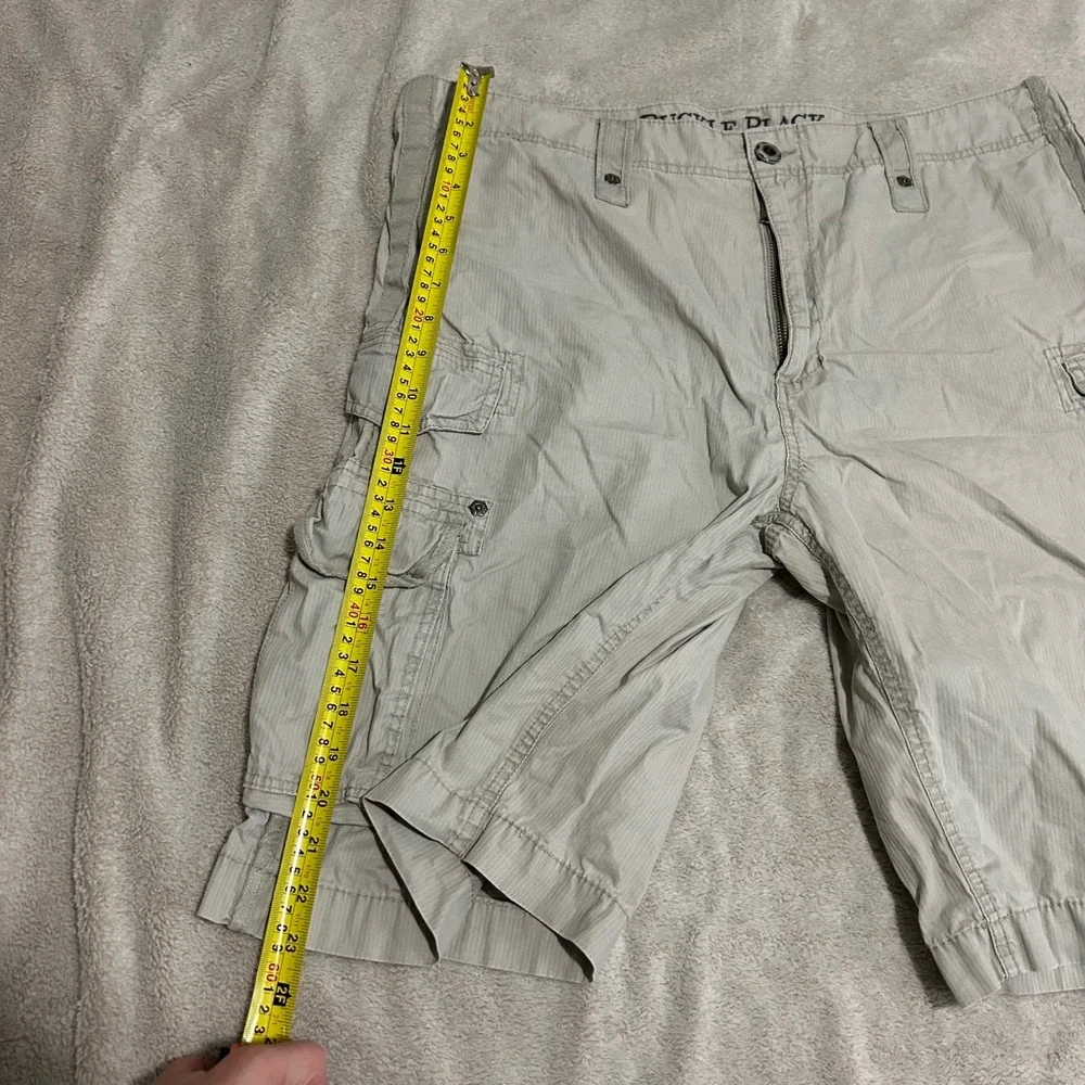 Buckle Black parachute Cargo Shorts Mens 38 12in Stone Meltdown Slim Fit Y2K